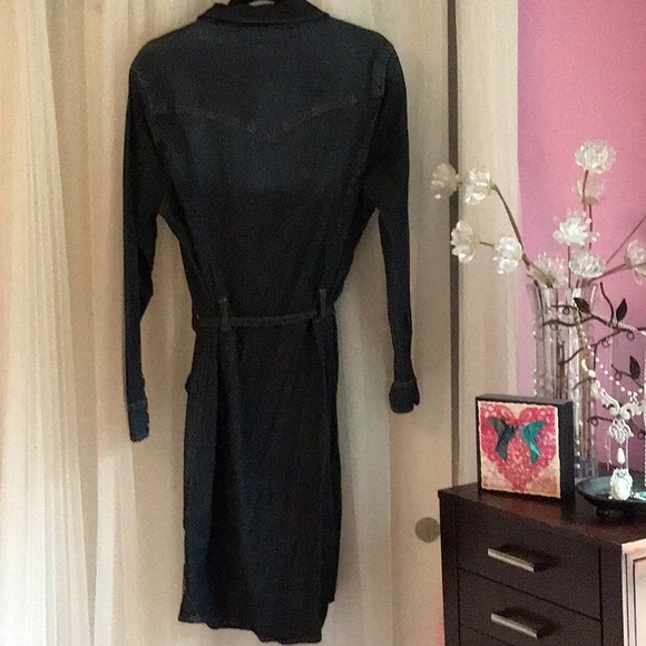 #JAGJeans Distressed Belted Jean Dress - Picture 3 of 3
